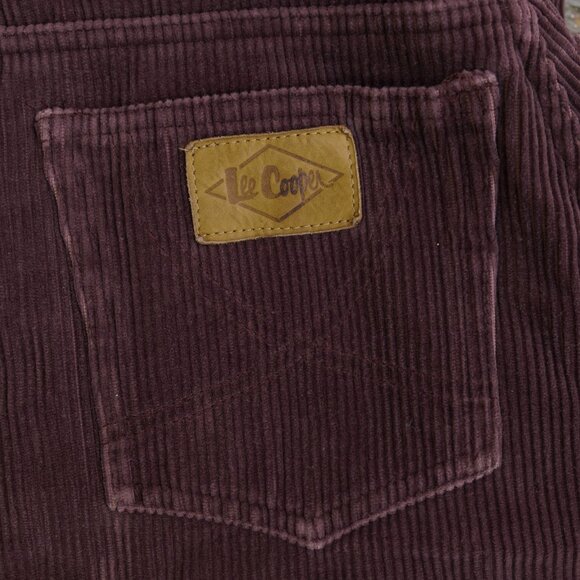 Vintage 1970s Lee Cooper Retro 70s High Rise Corduroy Pants Brown Jeans - Picture 5 of 9
